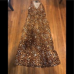 Animal Print Maxi Dress Size X-Large